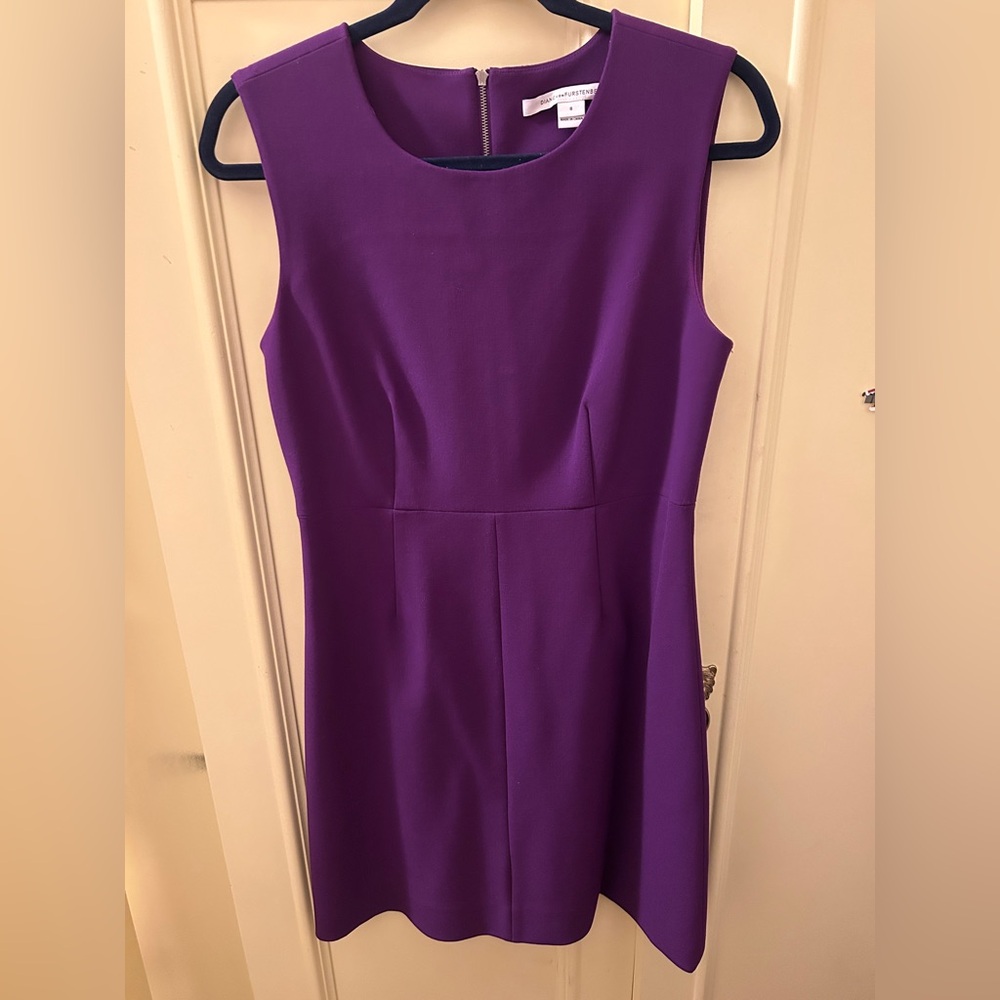 Diane Von Furstenberg Vibrant Purple Mini Dress
